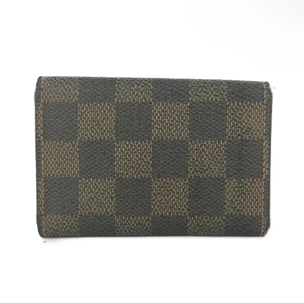 AUTH Louis Vuitton Damier 6 Ring Key Card Case - Picture 4 of 7